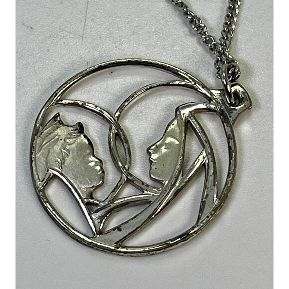 Creed STERLING SILVER Religious Virgin Mary & Child Pendant Necklace - 18” - Picture 7 of 14